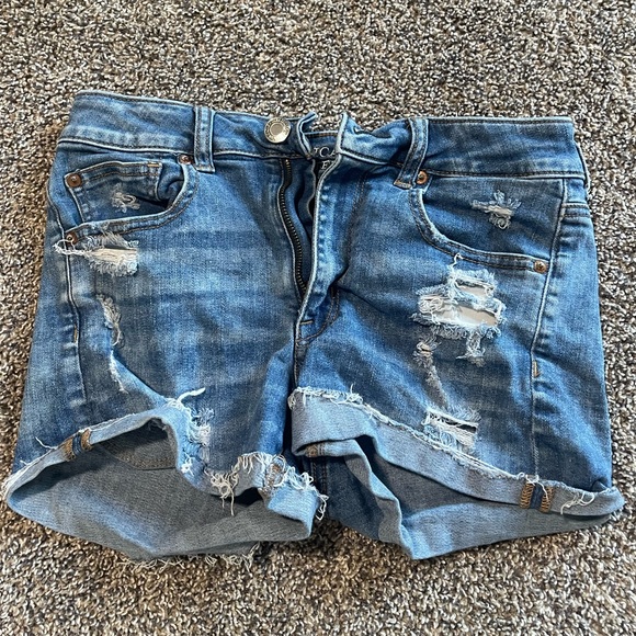 American Eagle “Hi-Rise Shortie” Size 6 - Picture 1 of 3